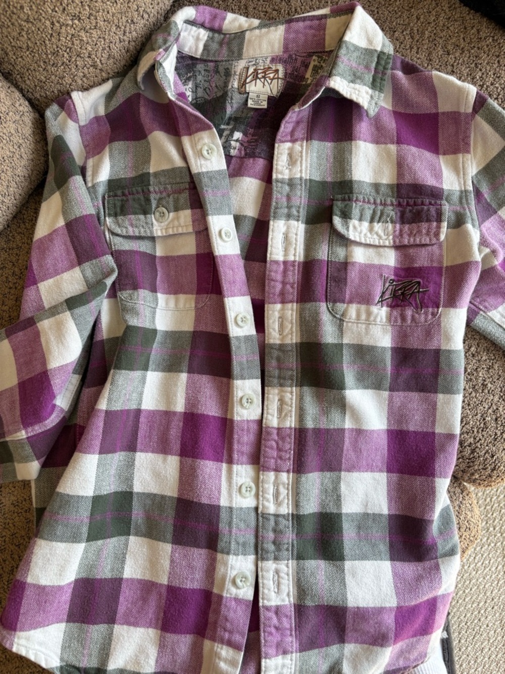 Flannel shirt shirt y2k 2000s